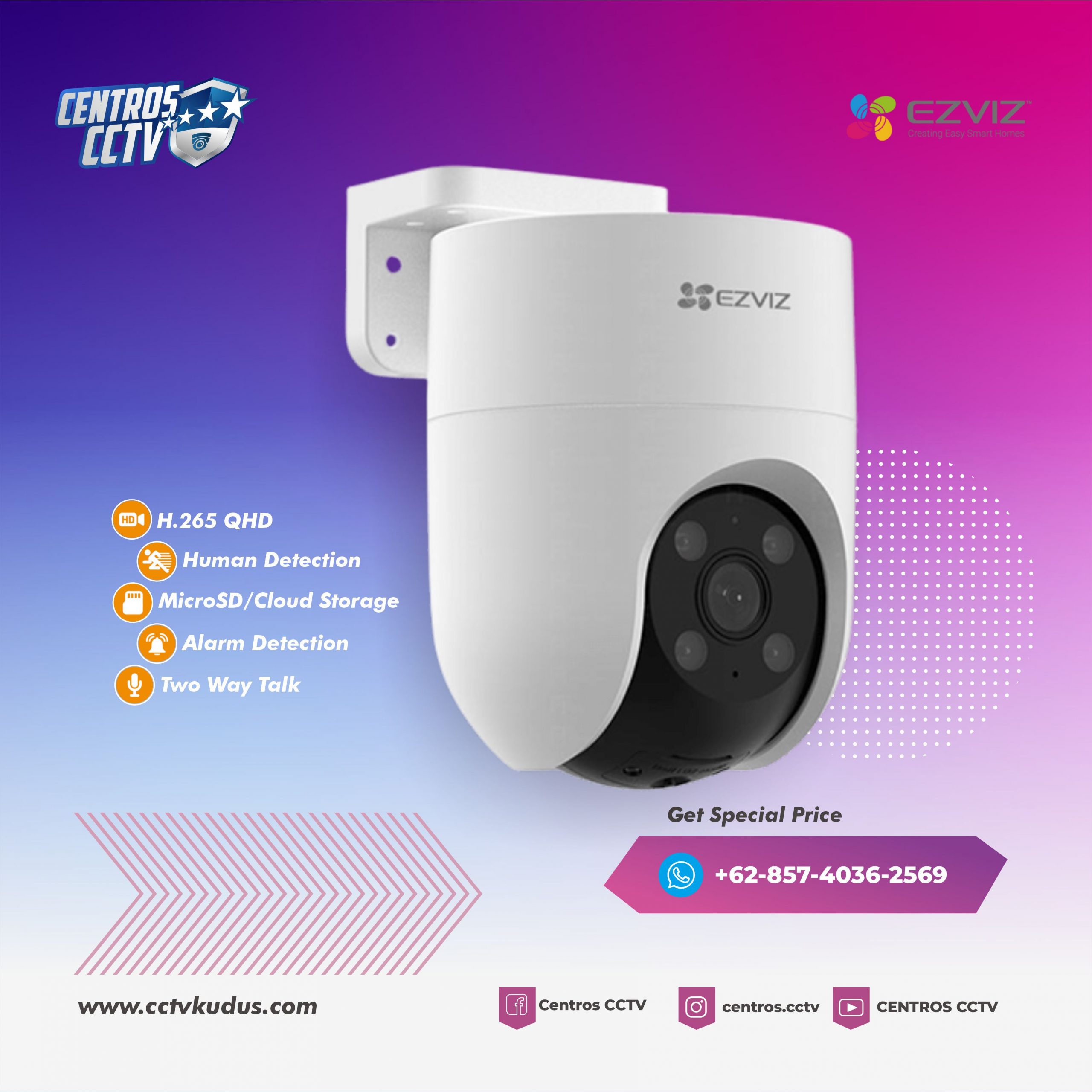 EZVIZ H8C CCTV Wifi Pan & Tilt Camera